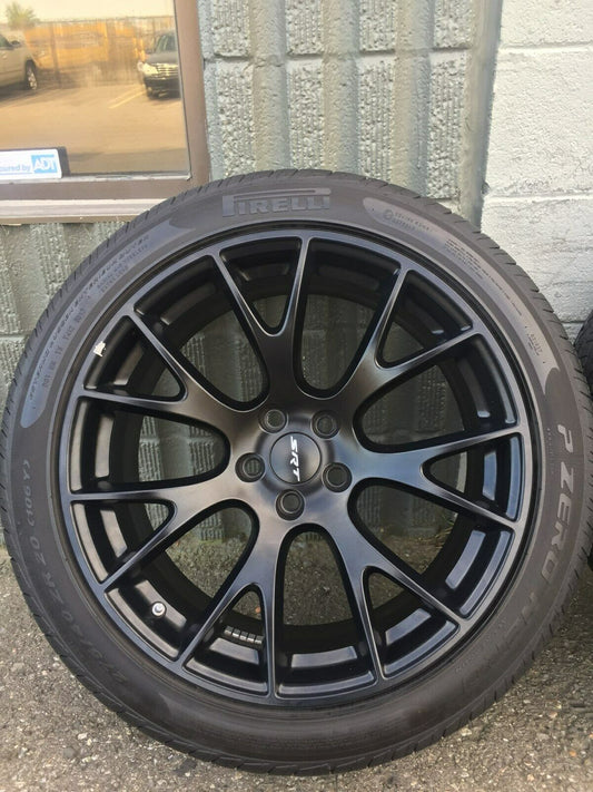 20" SRT HELLCAT OEM MATTE BLACK WHEELS & TIRES